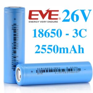 EVE li-ion 18650 Battery 2550mah